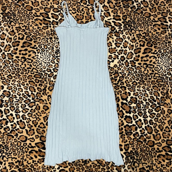 SHEIN Split Hem Rib Knit Dress - Picture 2 of 3